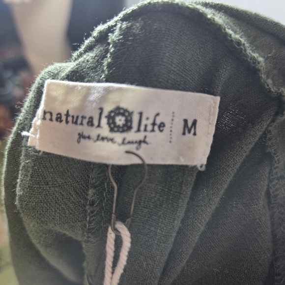 Natural Life Carly olive drab green overalls jumpsuit new - Picture 8 of 10